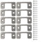 Sleek Design Adjustable Door Strike Plates 410 Pieces Crafted to Optimize Your Home's Security System (10pc)