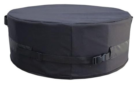 Feuertopf Abdeckung mit verstellbarer Schnalle für Feuerstellen im Freien und Grills (D51*H8inch)