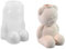 Molde de silicona flexible para arcilla de cemento, molde para macetas de yeso para manualidades en forma de oso o soportes para bolígrafos