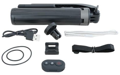 XBERSTAR Kamera Selfie Stick für Osmo Action 5 Pro/für Action 4 Kamera Teleskop Selfie Stick Fernbedienung Set (Selfie Stick Fernbedienung Set)