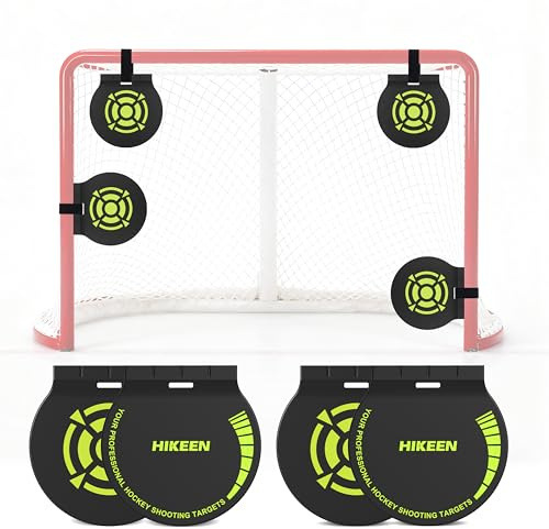 BOOSTEADY Eishockey Tor Targets Magnetische Hockey Ziele Hockey Schießziel für Lacrosse & Hockey (20 cm, 4 Stück)