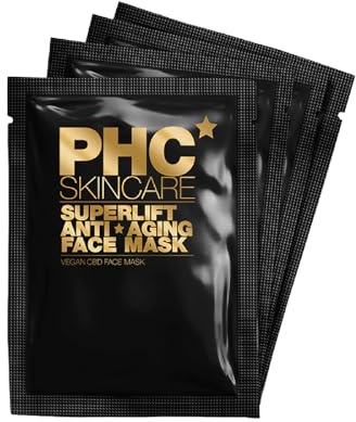 PHC Skincare Superlift Anti-Aging Gesichtsmaske 4 Stück Hautpflege | Cremige Maske mit Niacinamid & Hyaluron, für glatte & gepflegte Haut, vegan, Made in Germany