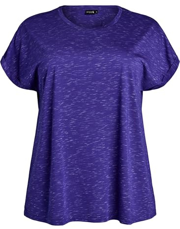 Zizzi Active by Damen Große Größen T-Shirt Kurze Ärmel Größe 42-60