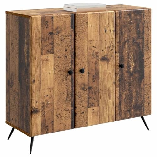 vidaXL Sideboard Altholz 89 x 34,5 x 80 cm Holzwerkstoff, Wohnzimmer, Rechteckiges Buffet, Moderner Sideboard, Geräumiger Essbereich-Organizer, Praktisches Möbelstück