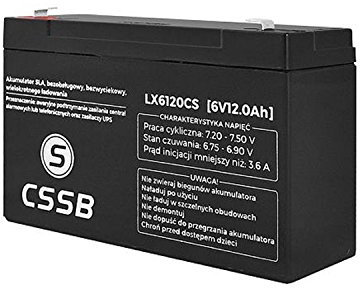 CSSB batterie à gel, AGM, accumulateur de gel, 6.0V