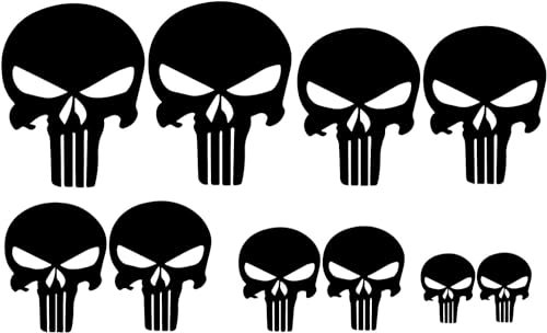 Schädel Aufkleber 10 Totenkopf sticker Skull MTB fully MX Motorrad Buggy quad zubehör, Autoaufkleber
