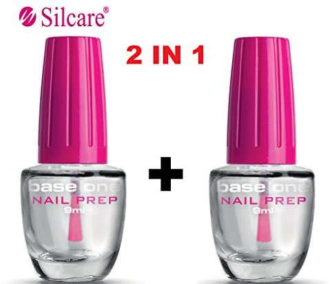 Silcare Base One Nail Prep 9ml Non Acid for UV Gels and Acrylic Nail Preparation (Pack of 2) by eKart