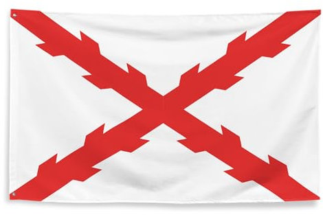 Gemelolandia Bandera de la Cruz de San Andres Aspa de Borgoña 90 x150 cm | Complementos de Todo Tipo para Decorar Looks y Espacios