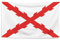 Gemelolandia Bandera de la Cruz de San Andres Aspa de Borgoña 90 x150 cm | Complementos de Todo Tipo para Decorar Looks y Espacios