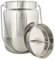 Rural365 Métal Pot à lait 1 Gallon (4L) en acier inoxydable Carafe et couvercle en métal – Lait Peut récipient à jus, bouteille de lait avec couvercle