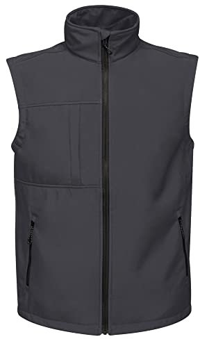 Regatta TRA848 74Y50 Professional Octagon II 3 Layer Waterproof Softshell Body warmer, SealGrey(Bk), S