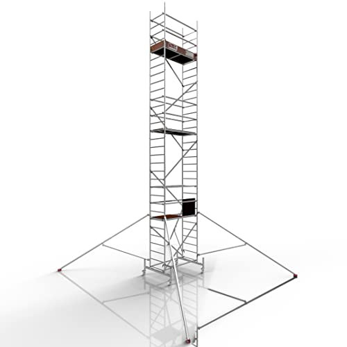 ALTEC Rollfix® 1.0 900 | 9m AH | Rollen (Ø125mm) | Standardtraverse | Dreieckausleger | Made in Germany | TÜV | belastbar 200kg/m² | Alu | Norm - DIN EN 1004-1 | Baugerüst | Fahrgerüst
