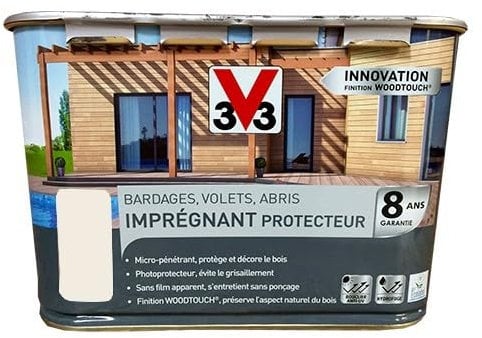 V33 Imprégnant Protecteur Bois Woodtouch Blanc 6 L