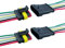 QitinDasen 2 Set 6 Broches Voiture Imperméable Électrique Connecteurs, Kit de Prise de Fiche de Connecteur Électrique Étanche Scellé avec 16 AWG Pré-Câblé, pour Voiture Camion Bateau