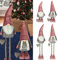 Cepewa Wichtel Wichtelmann Wichtelfrau 2er Set | H100cm zum Aufstellen Metall Polyester | Weihnachtswichtel Zwerg Weihnachtsdeko (1 x 2er Wichtelpaar pink)