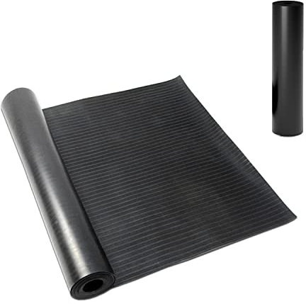 tonchean Rouleau de Sol de Garage Tapis De Sol 3 x 1m Antidérapant Tapis De Rouleau de Tapis en Caoutchouc Antidérapant 3 mm d'épaisseur Imperméable pour Garage Atelier Gym Parking terrasse