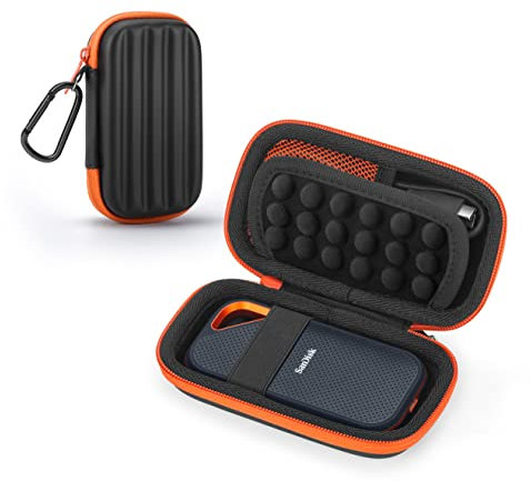 Yinke Hard Case for SanDisk Extreme/SanDisk PRO 1TB 2TB 500GB /WD my Passport Portable SSD, Protective Cover Travel Storage Bag