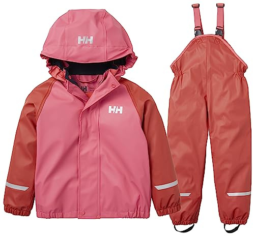 Helly Hansen Kids Unisex K Bergen Fleece Pu Rainset 2.0, Poppy Red, 1