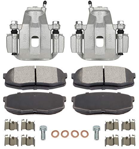 SCITOO Rear Brake Calipers With Bracket & Brake Pads D1304 19B3277 19B3276 Compatible For Toyota Sequoia 2008-2017 For Toyota Tundra 2007-2017