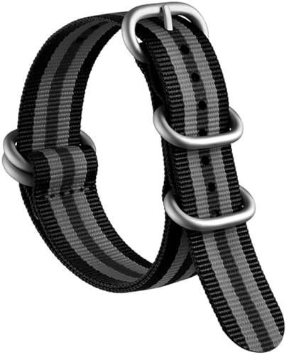 AIYIRUO NATO Uhrenarmbänder Nylon G10 Premium Ballistic Multicolor Ersatzuhrenarmbänder mit Silber Edelstahlschnalle Watch Strap für Männer Frauen 18mm 20mm 22mm 24mm