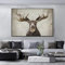 HTWLMM Leinwandbilder Schwarz Weiß Elch Wald Landschaft Poster Wandkunst Gemälde Kunstdruck Für Schlafzimmer Wohnzimmer Wohnung Dekor Kein Rahmen (80X120CM)