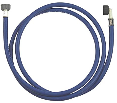 QUAILITAS Pipe Hose Replacement [Blue] – Extra Long Universal Hose Inlet Fill Hose with Hooked Ends for Washing Machine, Dishwasher – Parts and Accessories (2.5 Meter)
