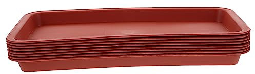 Parliky 8 Piezas De Paletas De Plástico Planta En Maceta Bandeja De Drenaje Bandeja De Goteo Bandeja De Planta De Maceta De Verduras Bandejas De Plástico Bandeja De Plantación El Plato