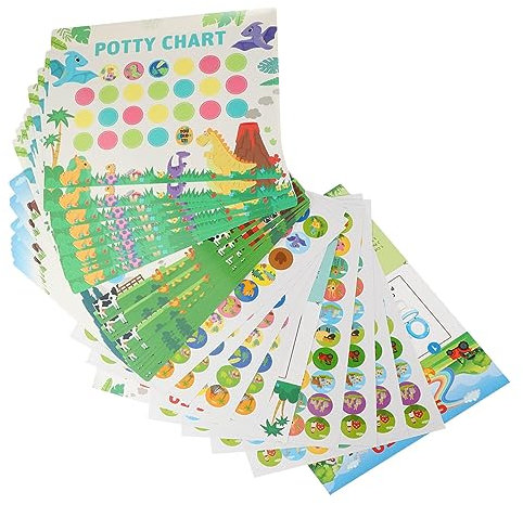 SAFIGLE Töpfchen-diagramm Für Mädchen 1 Set Töpfchen-trainings-aufkleber-diagramm Kleinkind