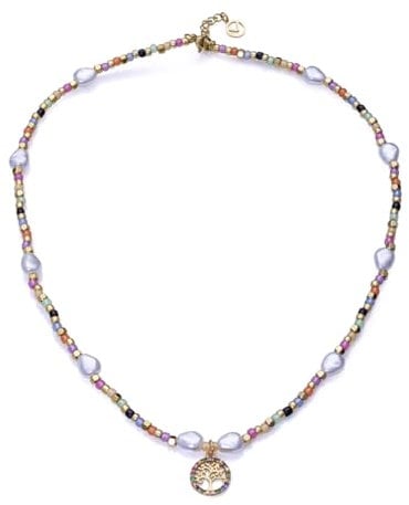Viceroy - Collar Acero con Cuentas de Cristal y Perlas Sintéticas - 14091C01019