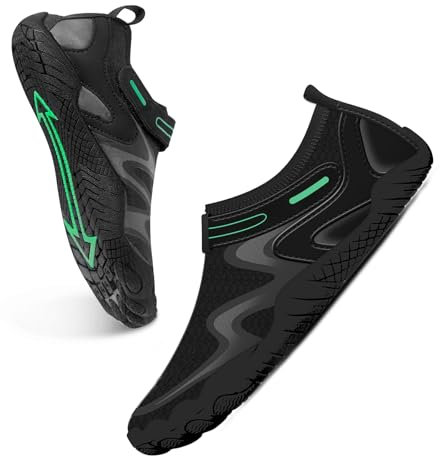 AUFIKR Wasserschuhe Badeschuhe Strandschuhe Aquaschuhe Surfschuhe Schwimmschuhe für Damen Herren