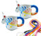 Carlso Einhorn Schnapsglas Keramikkrug für JGA, Party, Shotglas zum Umhängen (Einhorn, 12 Stück)