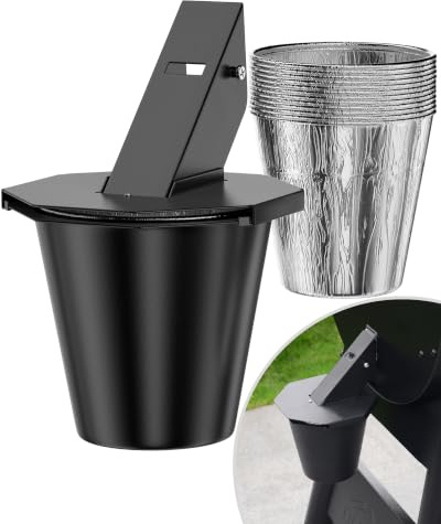 Verbesserter Fetteimer mit Deckel und Einlagen für Traeger Pit Boss Pelletgrill