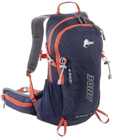 Ande Z15002-6290 ACTIVE 18LT Zaino sportivo UNISEX BLU/ARANCIO Taglia T.U.