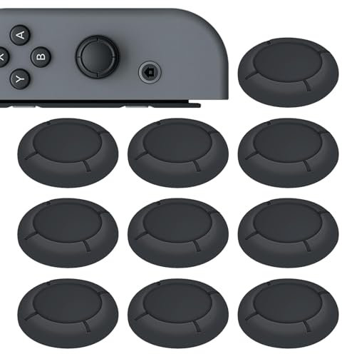 10pcs Replacement Joystick Covers for Nintendo Switch, Switch Lite, OLED Soft Silicone Thumb Grips for 3D Analog Gamepad Thumbsticks Joystick Cap Cover Parts Kit for Enhanced Gaming Precision