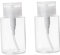 Beatifufu 300ml Pet Bottles Pump Travel Refillable Shampoo Bottles Nail Polish Remover Cleansing Water Dispensers