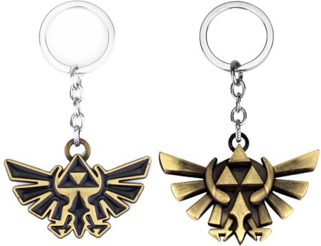 PYTRARTY Zelda Schlüsselanhänger,Zelda Merch,2Pcs Zelda Schlüssel Anhänger,Zelda Keychains, Zelda Rucksack Schlüsselanhänger,Zelda Merch Für Jungen Und Mädchen.