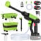 Idropulitrice a Batteria, 30 Bar Idropulitrice Portatile con 2 x 3,0 Ah Batteria, Serbatoio Pieghevole da 22 L, Tubo da 2M, 6 in 1 Ugello, Idropulitrice senza Fili per Pulizie Esterni Giardino Auto