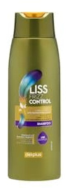 Liss Frizz Control Shampoo für widerspenstiges Haar mit Vitamin E und Keratin, 400 ml, 2 Stück