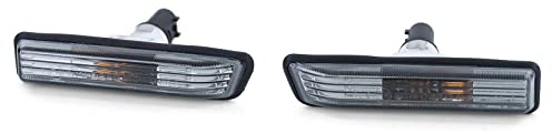 Klarglas Seitenblinker Schwarz Smoke Kristall passend für BMW 3er E36 X5 E53