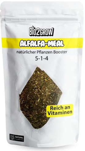 Bio2grow Alfalfameal 1,5KG – Organischer Luzerne Mehl Dünger für Pflanzen, Natürlicher Stickstoffdünger für Garten, Gemüse & Blumen