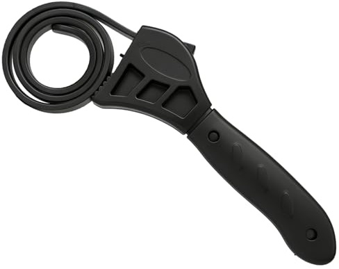 Jar Opener Gripper Tool 500mm Adjustable Rubber Strap Wrench for Plumbing Bottles and Lids, Multi-Purpose Strap Wrench for Jars Containers and Household Tightening Tasks, Easy Lever Opening
