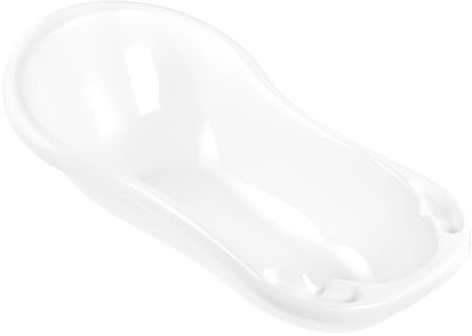 keeeper wiktoria Babywanne Pure, 100 cm, Weiß | Integrierte Ablageflächen für Seife, Stabiler und sicherer Stand, Elegantes und minimalistisches Design, Belastbar bis 25 kg