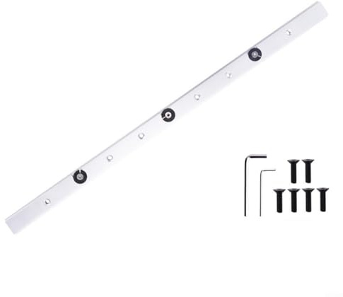 Crabop Gehrungsstangenschieber aus Aluminiumlegierung für Tischsägen, T-Schlitze, verstellbare Passform 9,5 x 19 x 300/450 mm, Präzisionsführungsschiene für Holzbearbeitungsvorrichtungen (450 mm)
