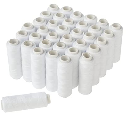 VBS XXL VBS Nähgarn 36 Rollen à 100 m 36 Stk. Nähgarn Polyester PES 100 m Länge 100 Polyester PES Material Weiß