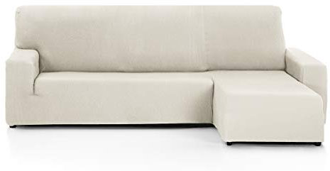 Martina Home - Sofabezug für Chaise Longue, Modell Túnez, Stoff, Elfenbeinfarbe, kurzes Eckteil rechts