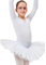 tanzmuster Ballett Tutu Mädchen - Romy - Baumwolle - Body mit Tüllrock - Ballettkleid für Kinder - weiß Größe:92/98