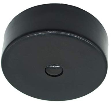 Verteilerdose Schwarz Kunststoff mit Zubehör ø 73x24mm Verteilerbaldachin Abdeckdose Anschlussdose