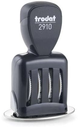 Datumstempel Trodat Classic 2910/P20 Oval custom (67x44 mm - 4 Zeilen) mit Textplatte