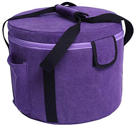 ENERGYSOUND Funda de lona resistente para cuenco de cristal de cuarzo de 30 cm, color morado