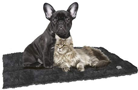 Croci Tappetino Auto-Riscaldante per Cani e Gatti, Tappeto termico isolante senza elettricità, Nero, 64x49 cm